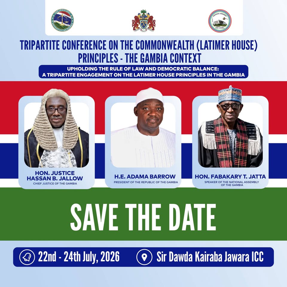 The Gambia to convene Historic Tripartite Conference on Latimer House Principles