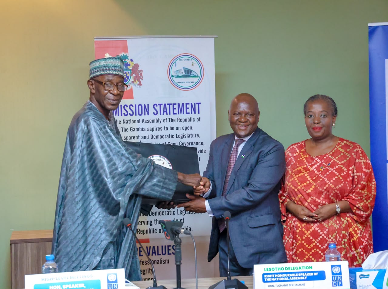 SPEAKER OF LESOTHO PARLIAMENT ENGAGES THE NATIONAL ASSEMBLY OF THE GAMBIA
